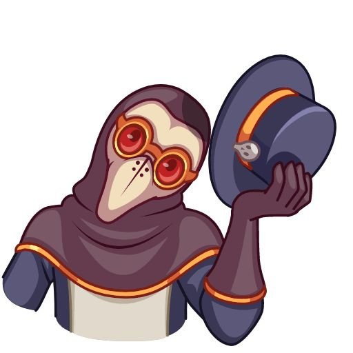 Набор стикеров Чумной доктор