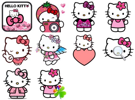 Стикеры для срисовки Хеллоу Китти
