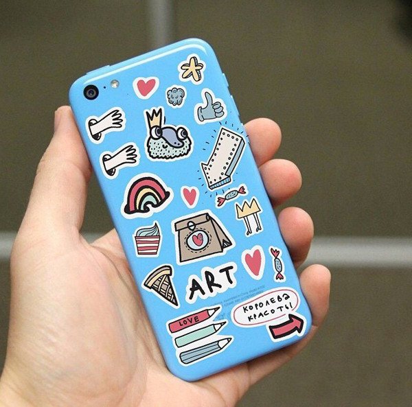 Наклейки на чехол для телефона