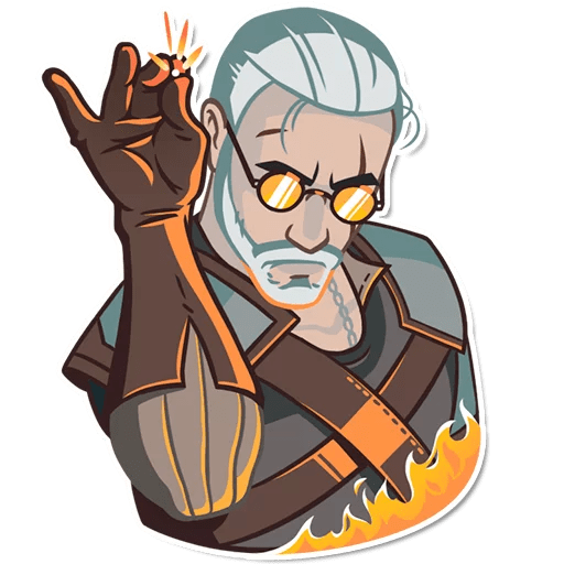 Набор стикеров Ведьмак