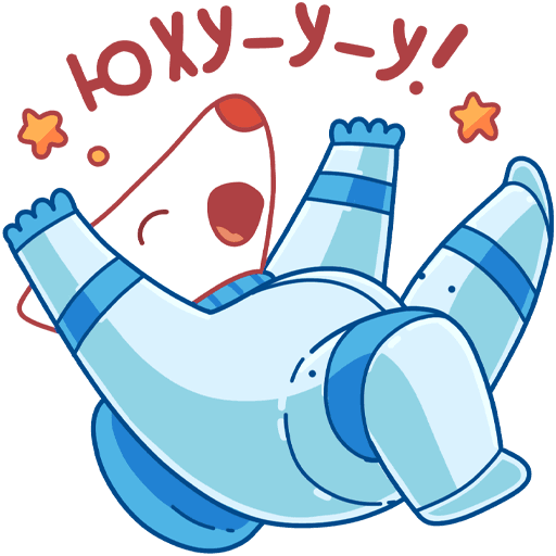 Белка и стрелка Стикеры ВК