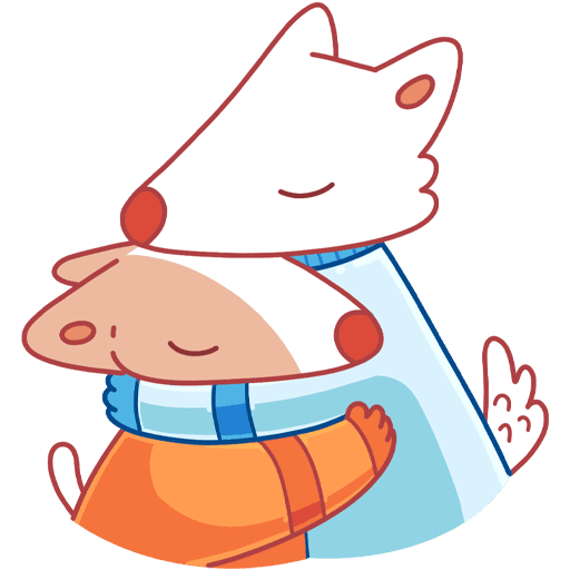 Стикеры белка и стрелка