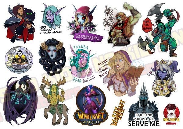 Наклейка World of Warcraft