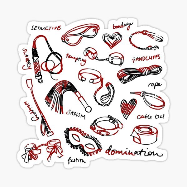 Тематические бдсм наклейки