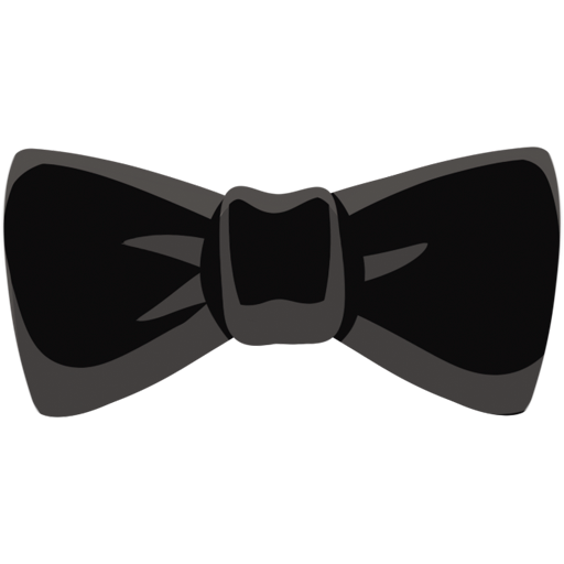 Черный бантик