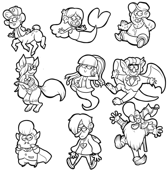 Стикерпак Гравити Фолз