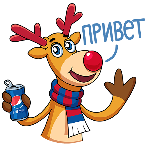 Стикер привет