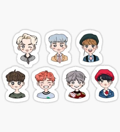 Стикер пак БТС