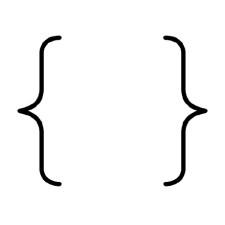 Скобка на прозрачном фоне