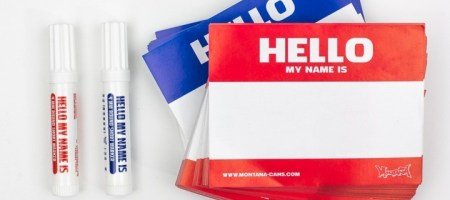Стикеры hello my name is Montana