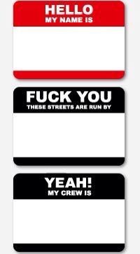 Табличка hello my name is