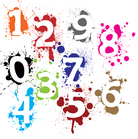 Шрифт цифр на форму