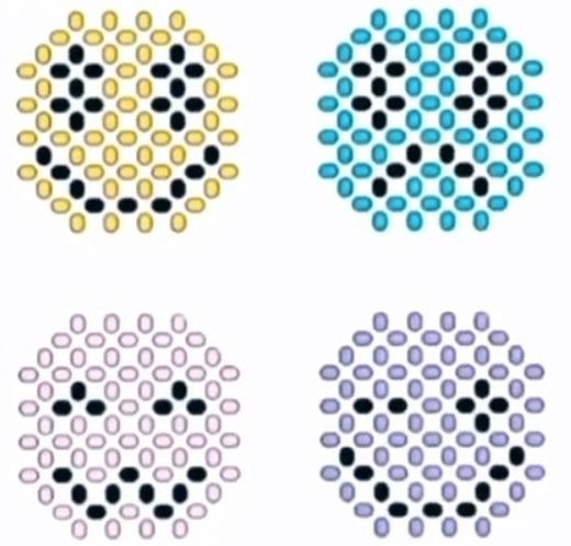 Схема смайлика из бисера крестиком