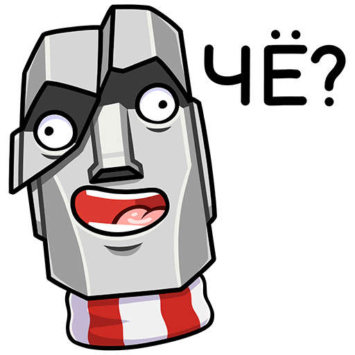 Моаи Стоун Стикеры ВК