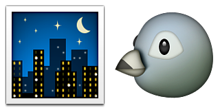 Эмодзи ночной город