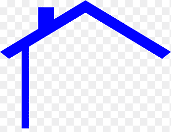 Домик вектор синяя крыша