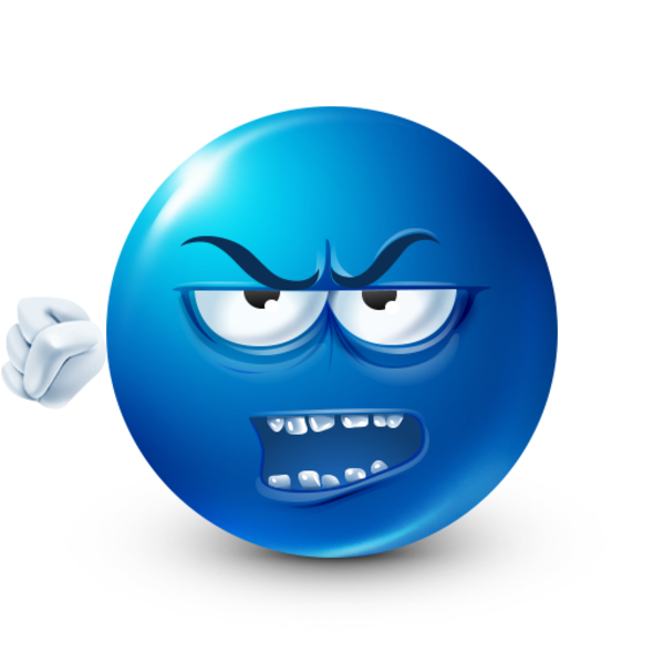 Смайлики синего цвета