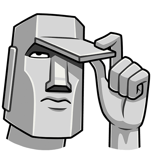 Моаи Стоун ЭМОДЖИ