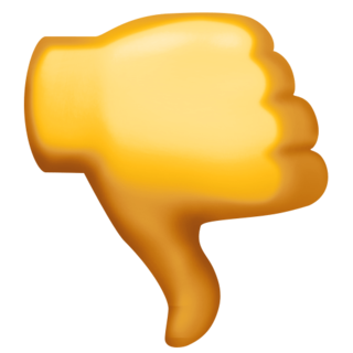 Большой палец вниз