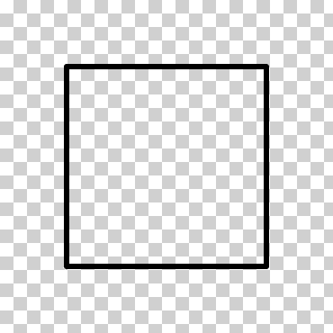 Прозрачный контур квадрата