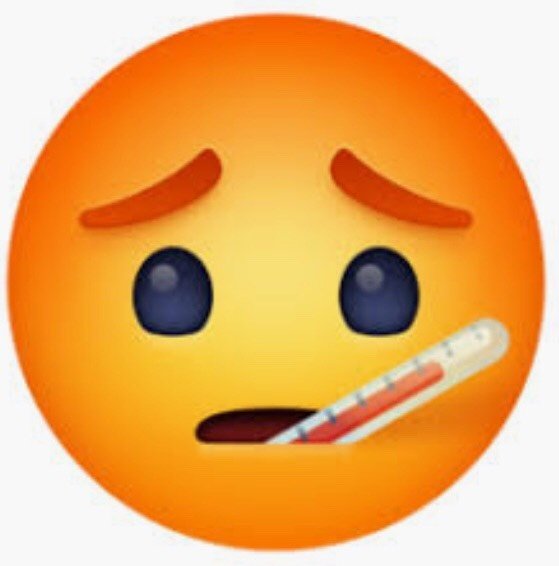 Смайлик с градусником