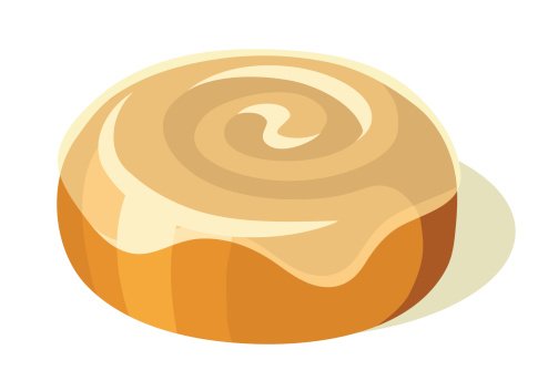 Булочка с корицей арт