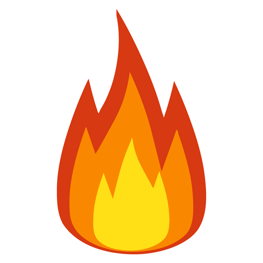 ЭМОДЖИ огонек