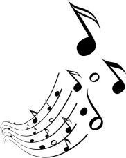 Льющиеся Ноты рисунок