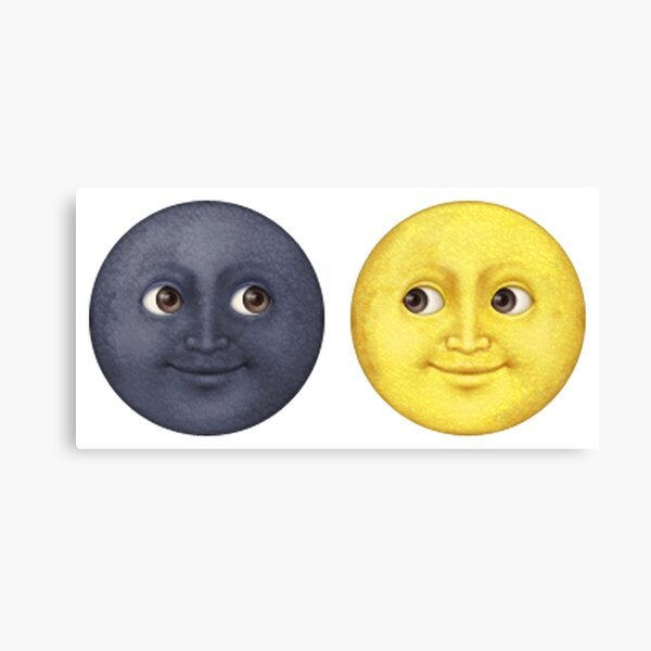 Смайл Луна и солнце