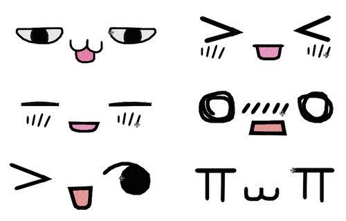 Японские смайлики каомодзи