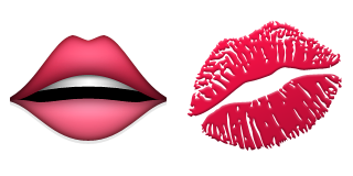 Смайлик губы эмодзи