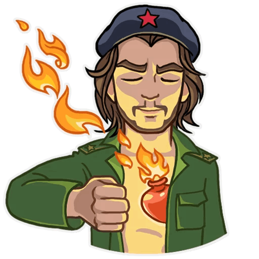 Стикеры телеграм Чегевара