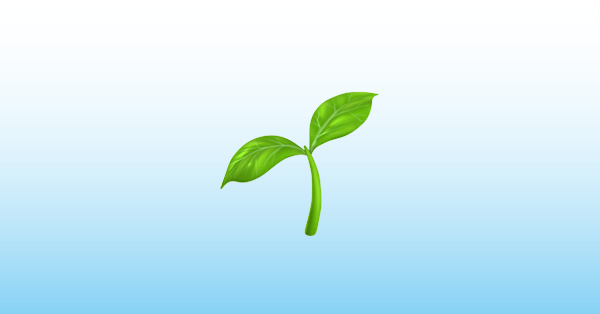 Эмодзи росточек