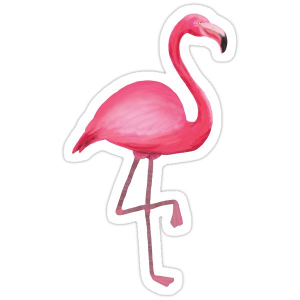 Фламинго мультяшный