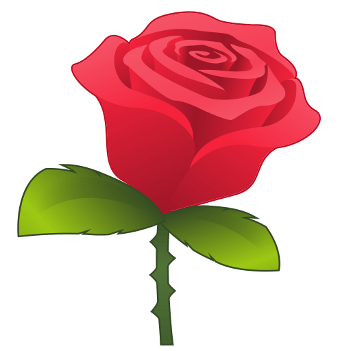 Эмодзи роза