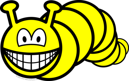 Смайлик гусеницы