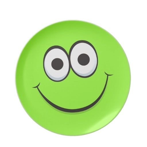 Веселый смайлик зеленый