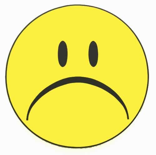 Грустный смайлик
