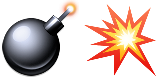 Эмодзи взрыва. Emoji взрыв. Эмодзи айфон взрыв. Взрыв Смайл ВК. Эмодзи взрыв бомбы.