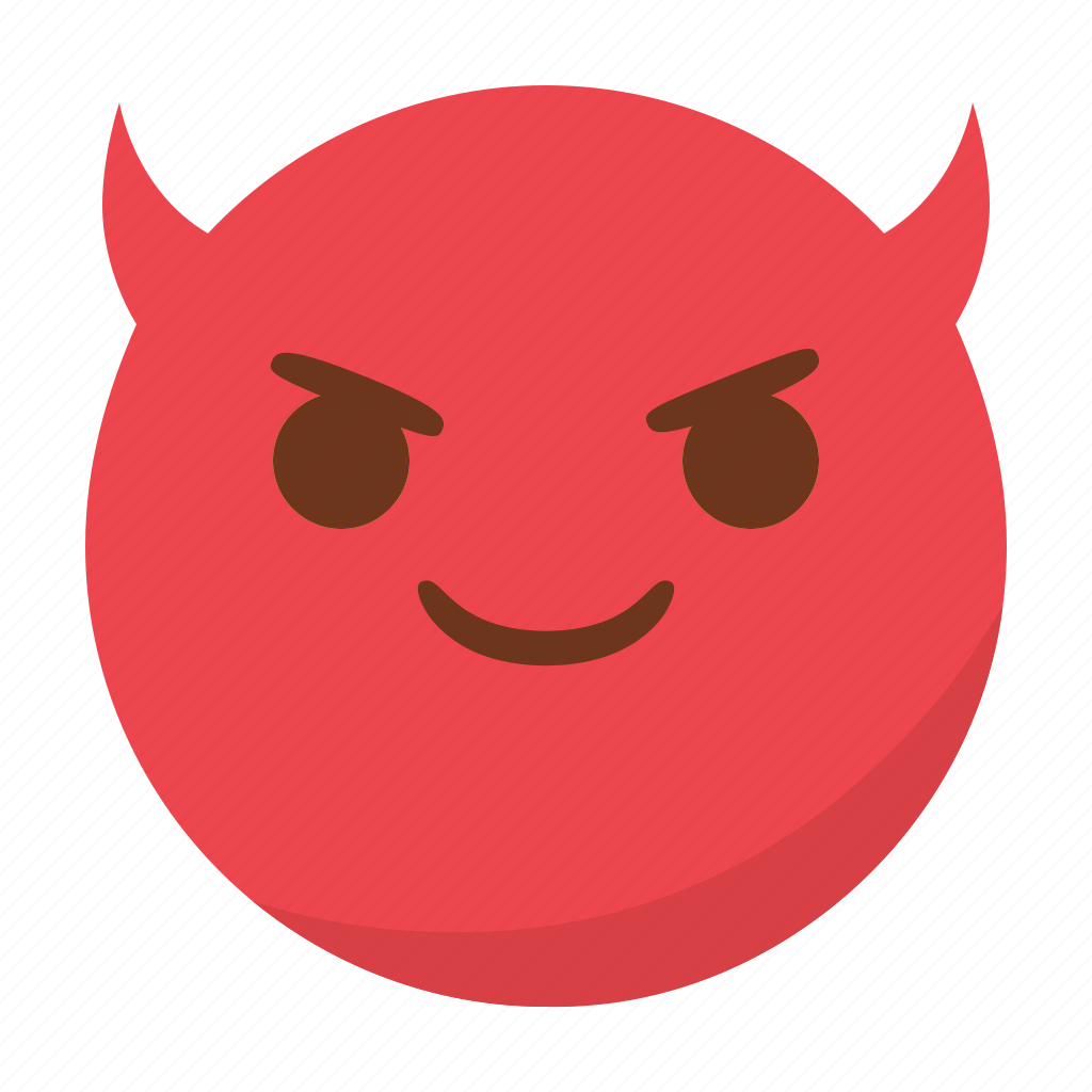 Demon emoji. ЭМОДЖИ демон. Смайлик дьявола. Смайл с рожками. Эмодзи чертик.