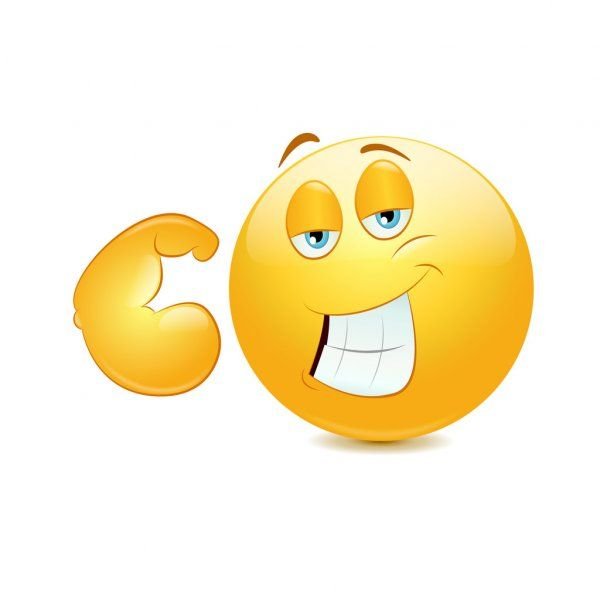 Смайлик силач