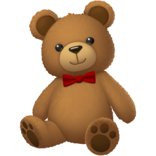 Эмодзи мишка плюшевый