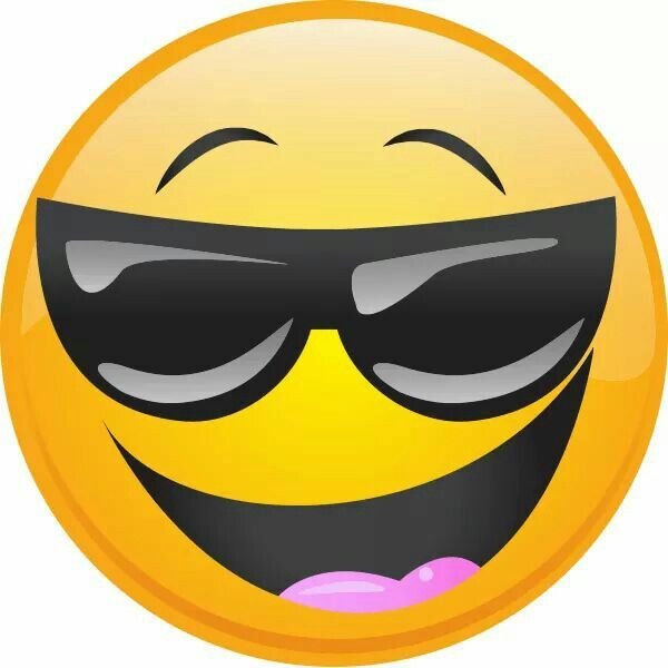 Весёлый смайлик в очках