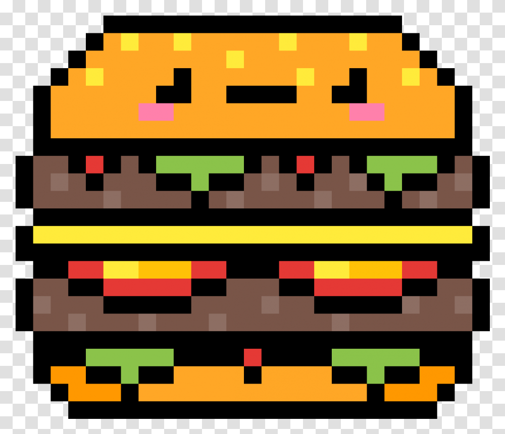 Бургер пиксель арт