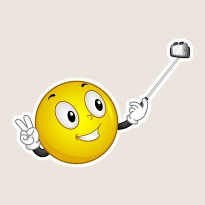 Селфи Смайл на прозрачном фоне