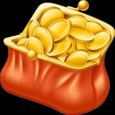 Кошелек с деньгами мультяшный