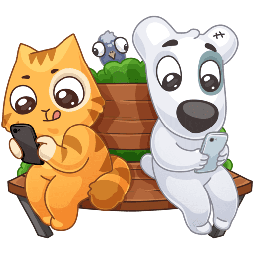 Кот персик и пес Спотти