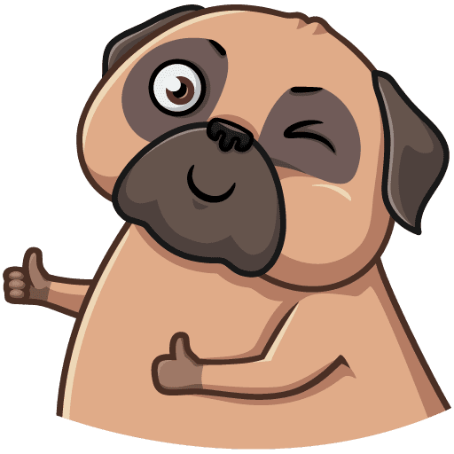 Мопс эмодзи