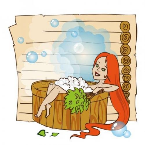 Рисунки для бани прикольные