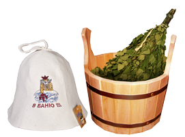 Банный веник на прозрачном фоне